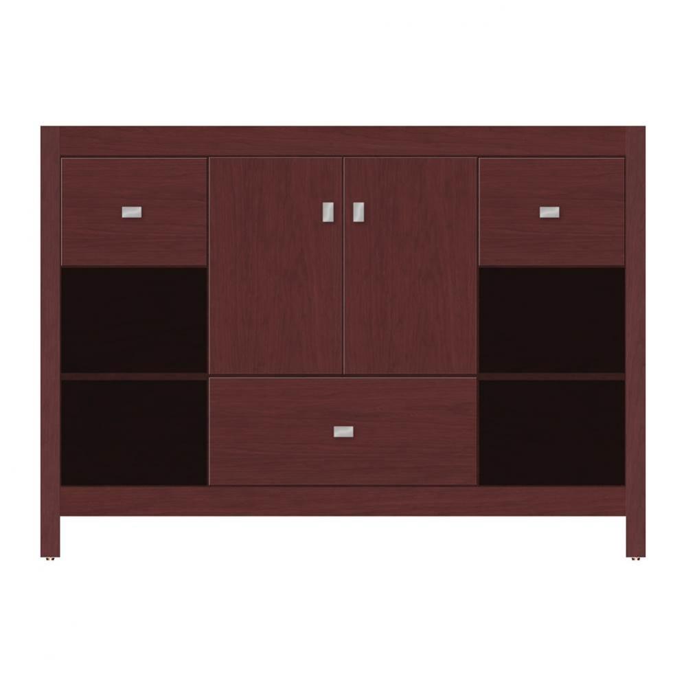 48 X 21 X 34.5 Alki Cafe Vanity Tiered Miter Dk Cherry Sb