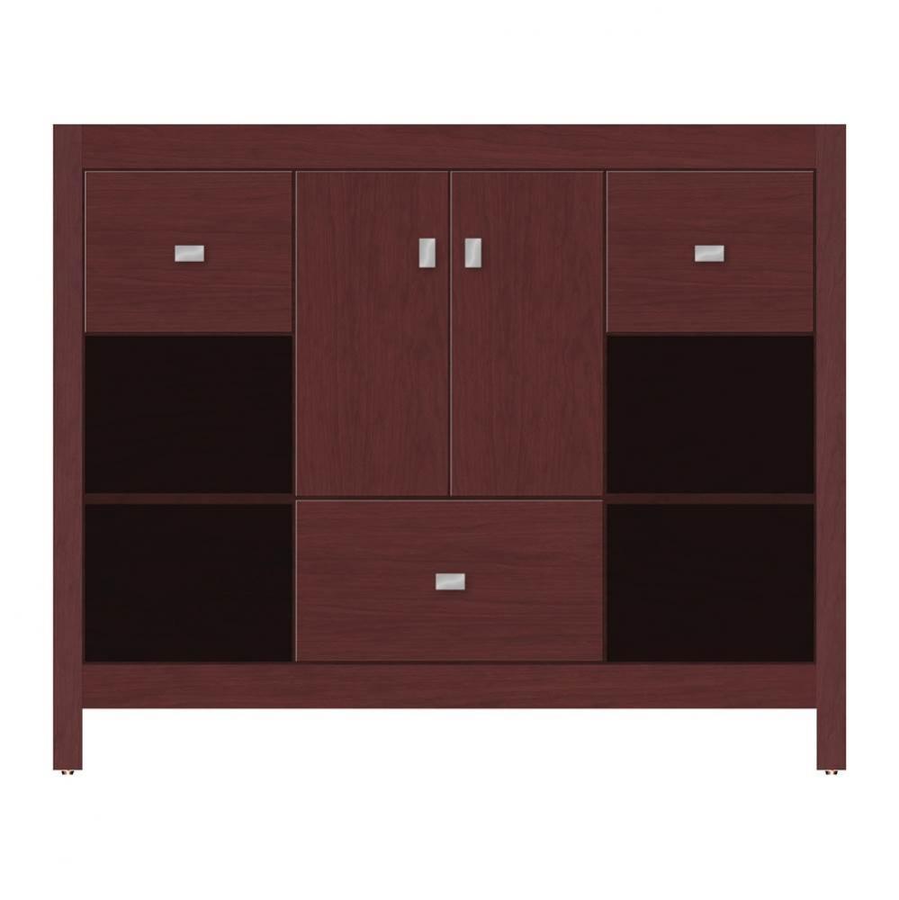 42 X 21 X 34.5 Alki Cafe Vanity Tiered Miter Dk Cherry Sb