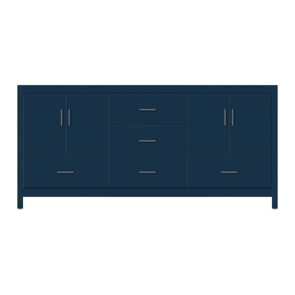 72 X 18.5 X 34.5 Alki Essence Vanity Tiered Miter Lapis Night Db