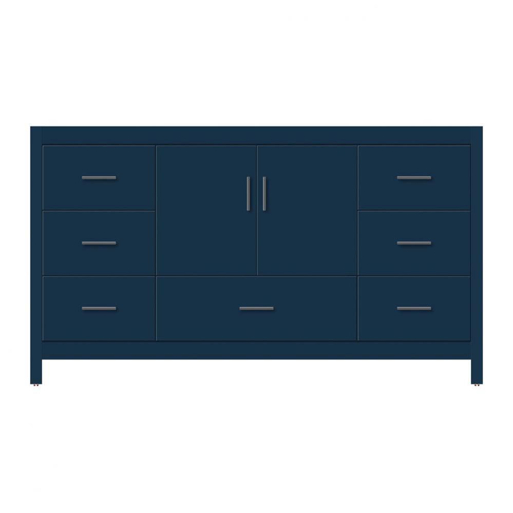 60 X 21 X 34.5 Alki Essence Vanity Tiered Miter Lapis Night Sb