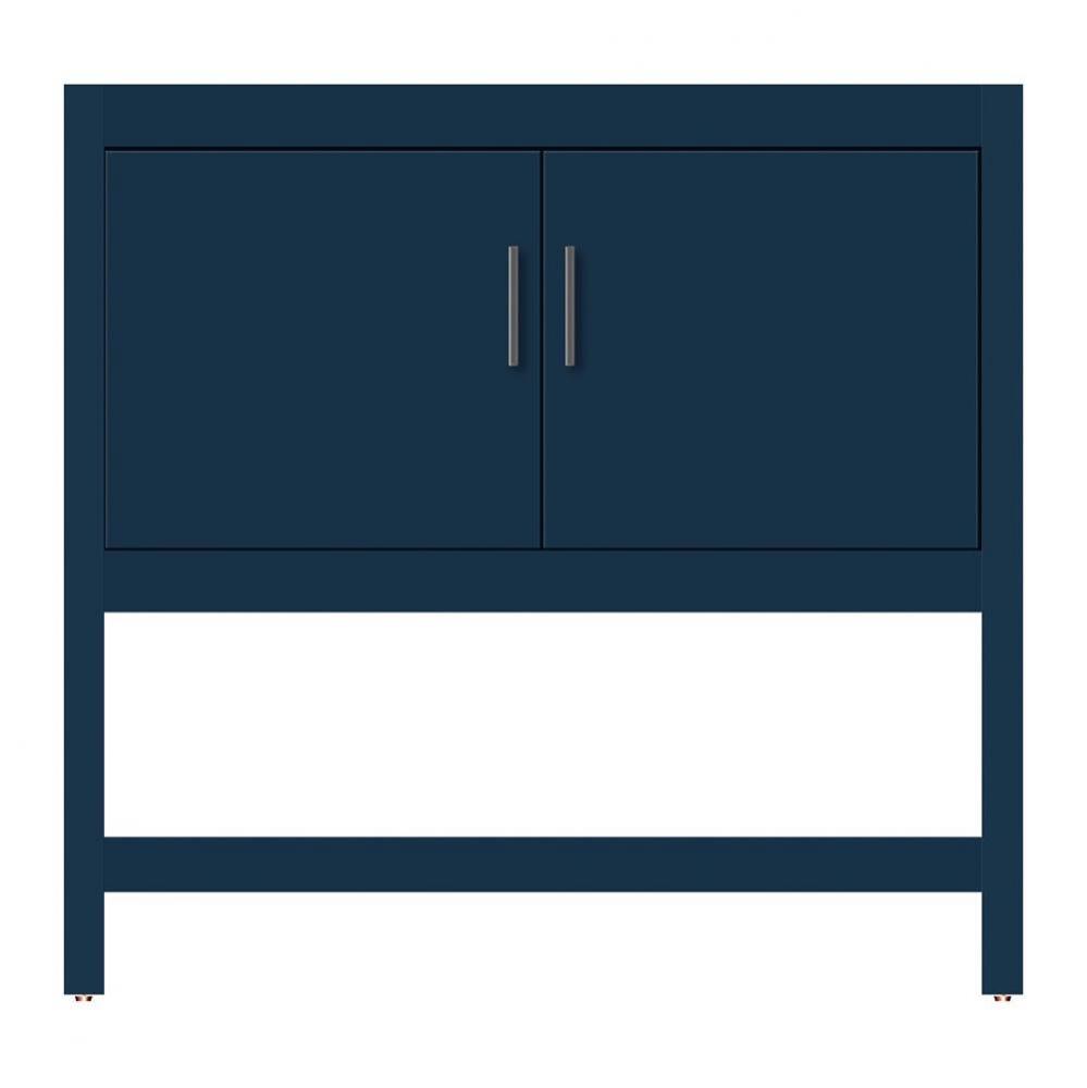 36 X 21 X 34.5 Alki Spa Vanity Tiered Miter Lapis Night Std