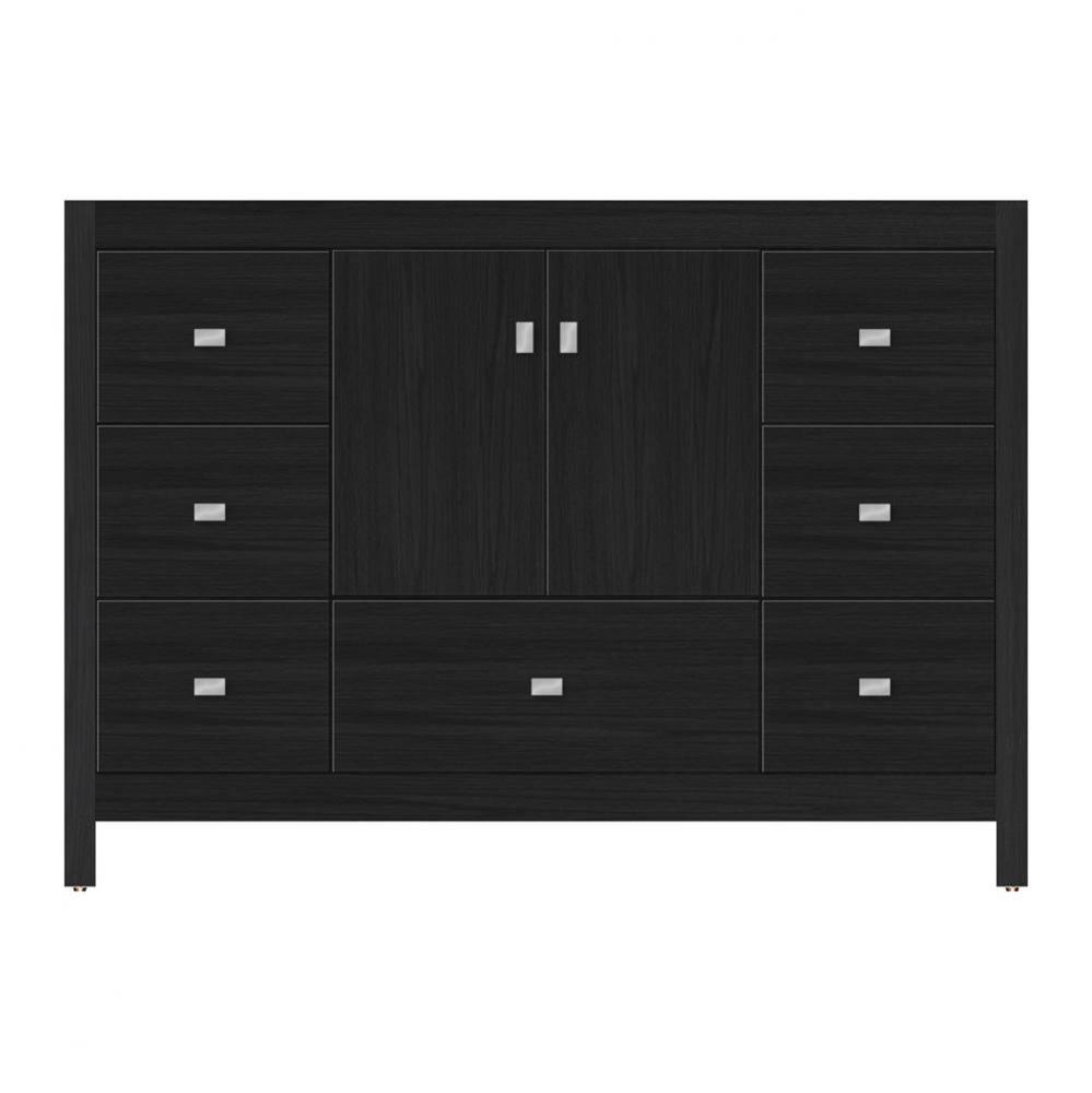 48 X 21 X 34.5 Alki Essence Vanity Tiered Miter Midnight Oak Sb