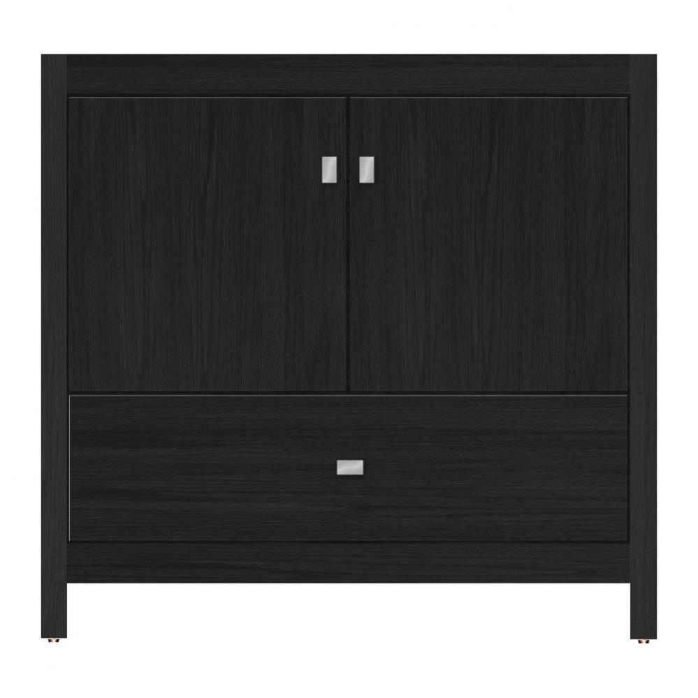 36 X 21 X 34.5 Alki Essence Vanity Tiered Miter Midnight Oak Std