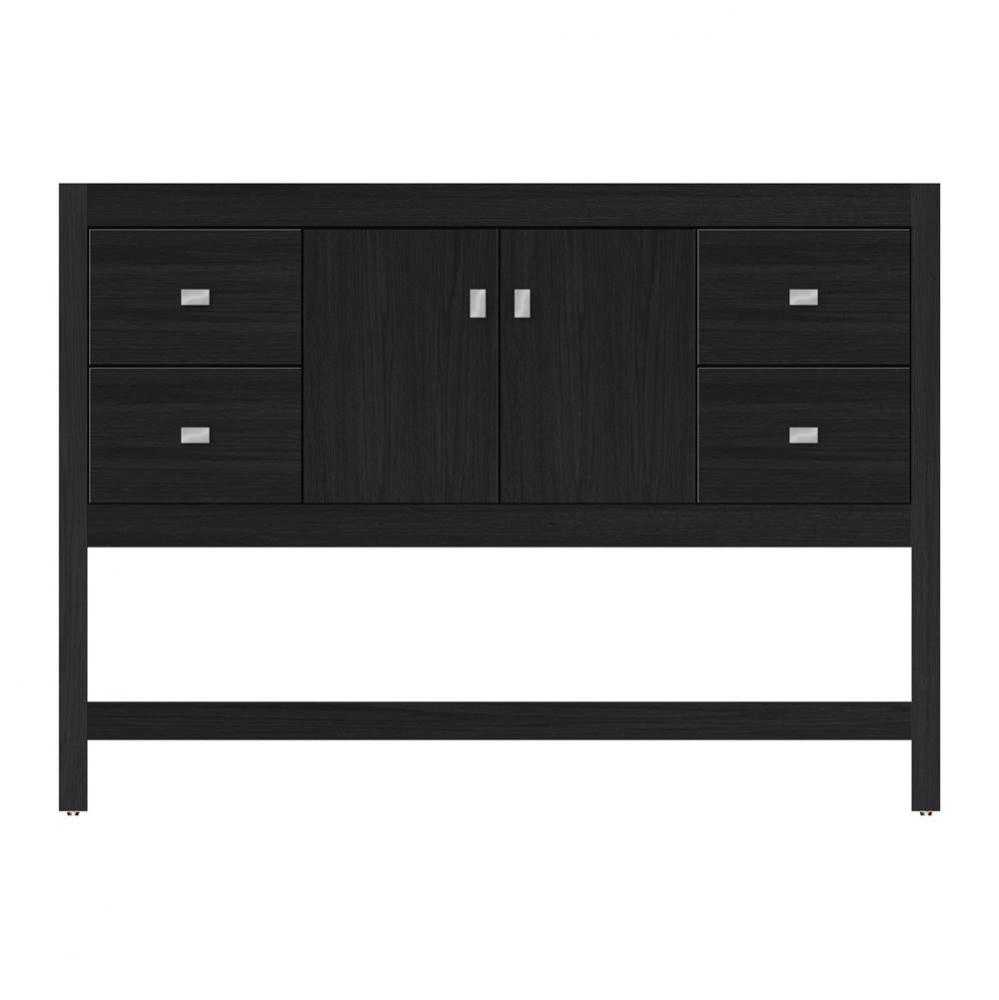 48 X 21 X 34.5 Alki Spa Vanity Tiered Miter Midnight Oak Sb