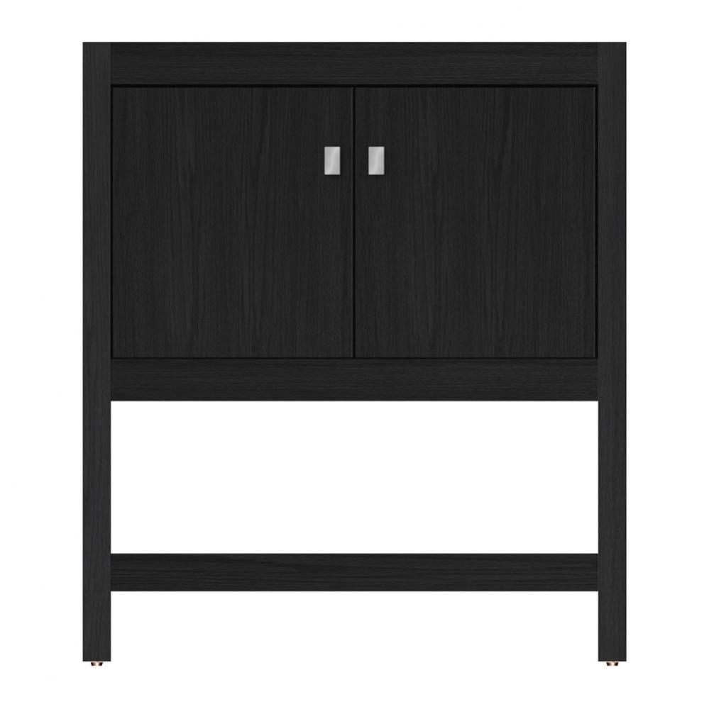 30 X 21 X 34.5 Alki Spa Vanity Tiered Miter Midnight Oak Std