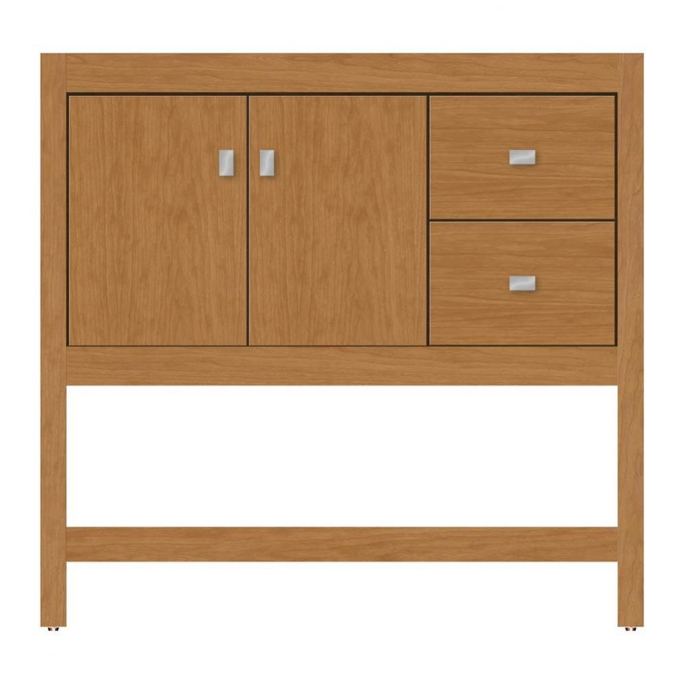 36 X 21 X 34.5 Alki Spa Vanity Tiered Miter Nat Cherry Rh