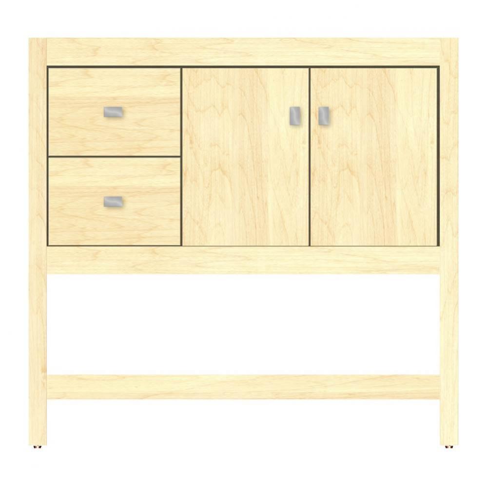 36 X 21 X 34.5 Alki Spa Vanity Tiered Miter Nat Maple Lh