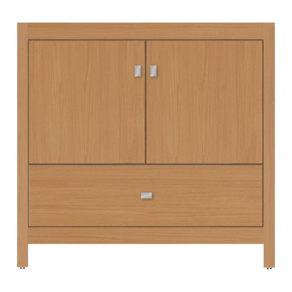 36 X 21 X 34.5 Alki Essence Vanity Tiered Miter Nat Oak Std