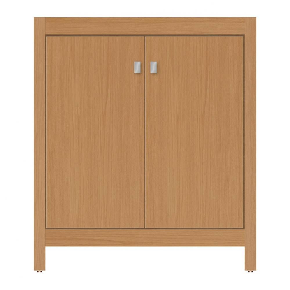 30 X 18.5 X 34.5 Alki View Vanity Tiered Miter Nat Oak Std