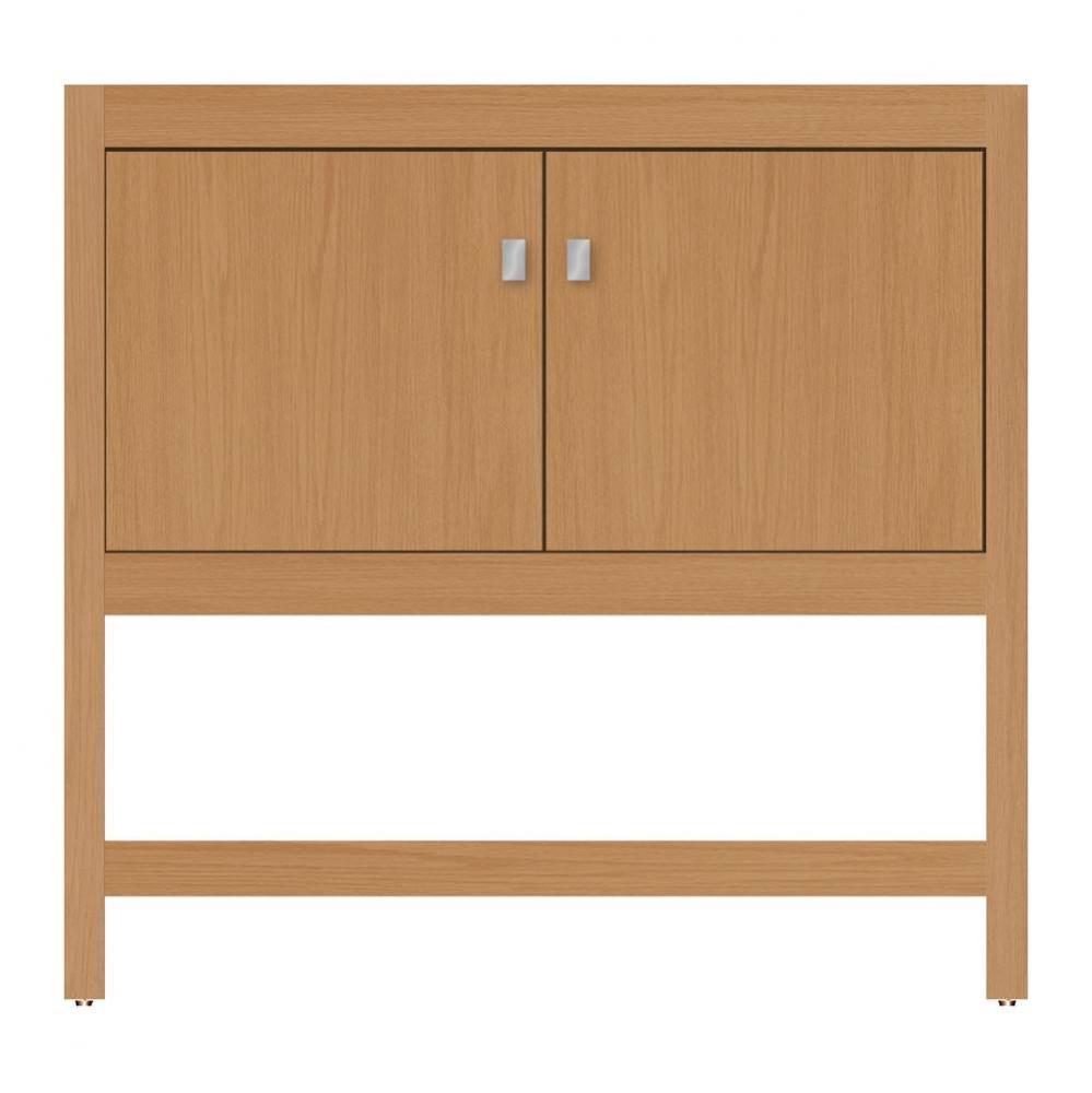 36 X 21 X 34.5 Alki Spa Vanity Tiered Miter Nat Oak Std