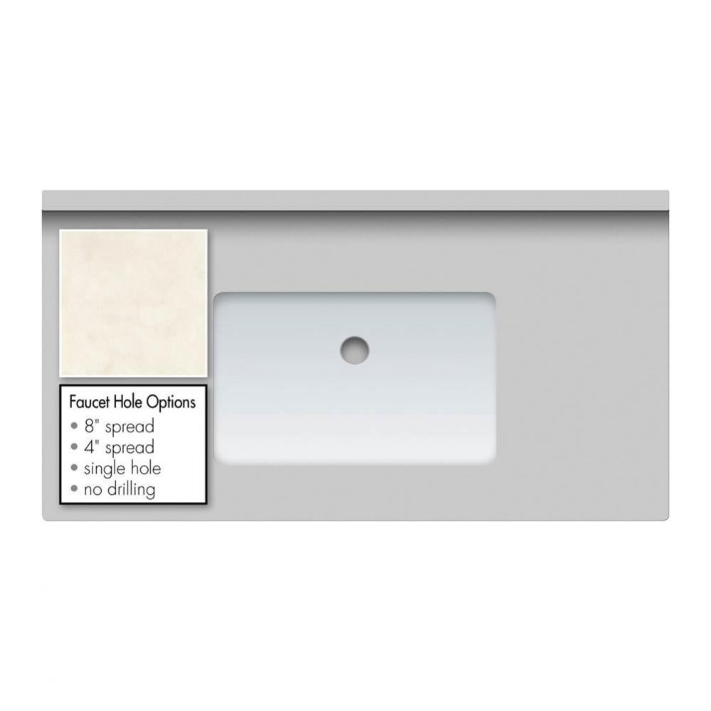 37 X 19 X 2Cm Countertop Quartz Arktos Sm Rect White