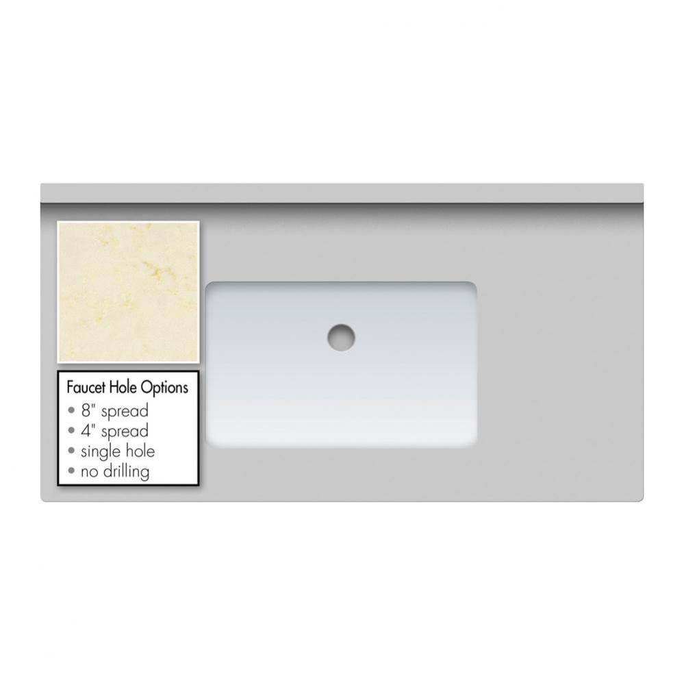 37 X 19 X 2Cm Countertop Quartz Haida Sm Rect White