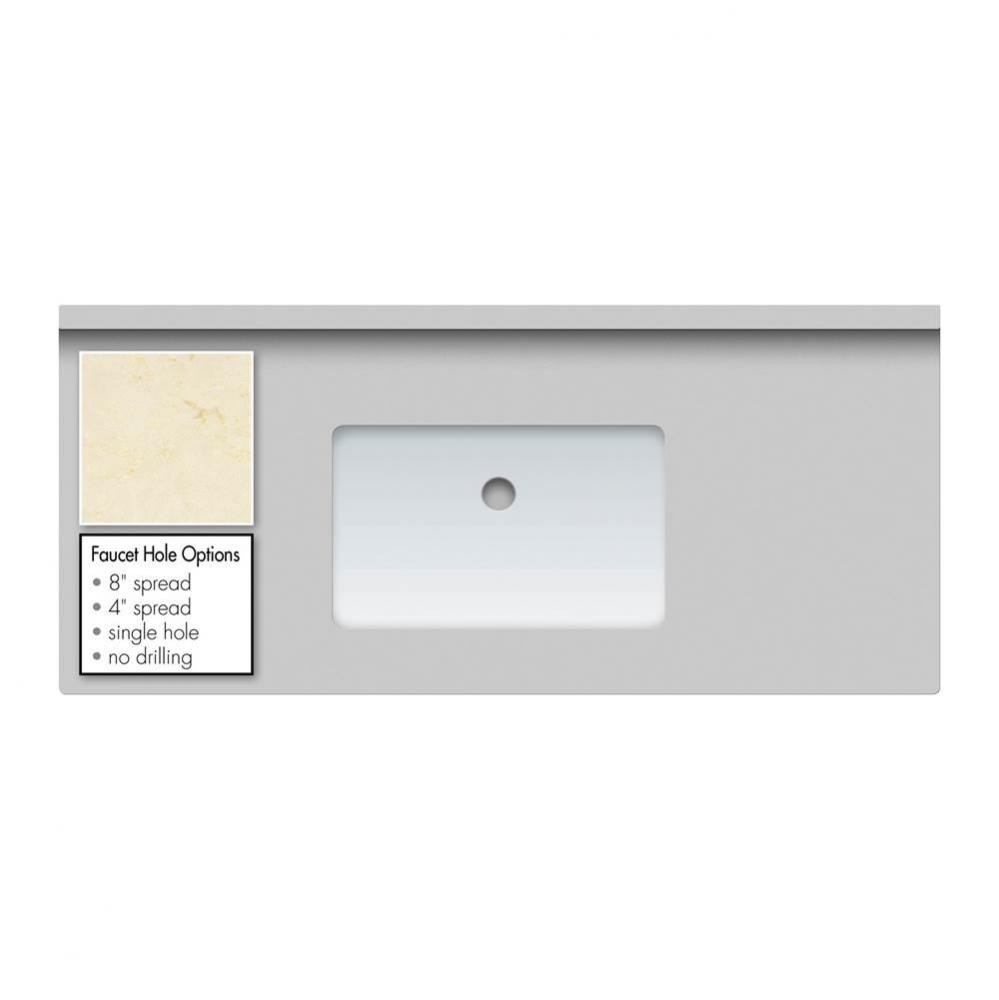43 X 19 X 2Cm Countertop Quartz Haida Sm Rect White