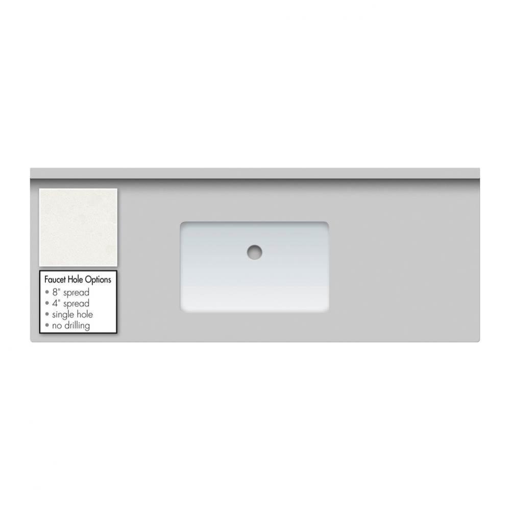 49 X 19 X 2Cm Countertop Quartz Serene Sm Rect White