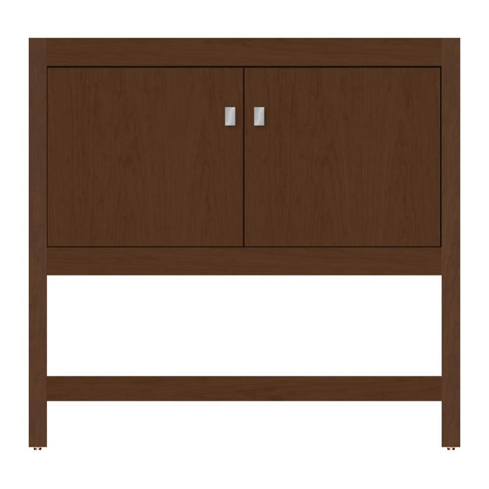 36 X 21 X 34.5 Alki Spa Vanity Tiered Miter Pecan Cherry Std