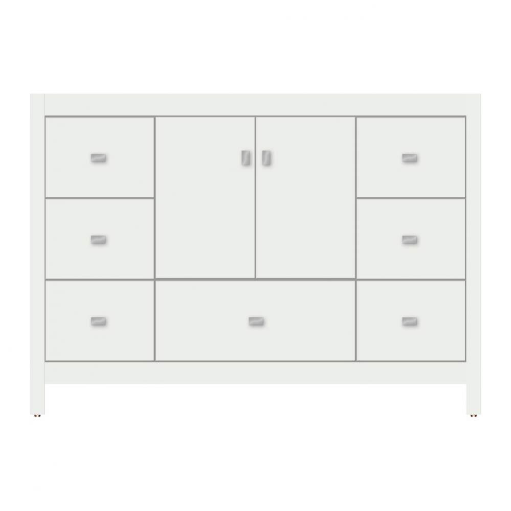 48 X 21 X 34.5 Alki Essence Vanity Tiered Miter Powder Grey Sb