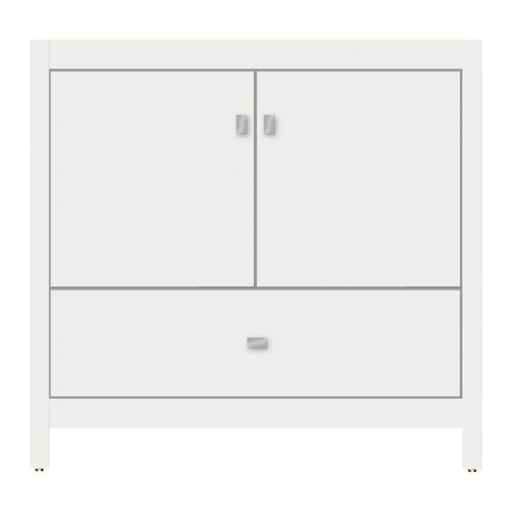 36 X 21 X 34.5 Alki Essence Vanity Tiered Miter Powder Grey Std