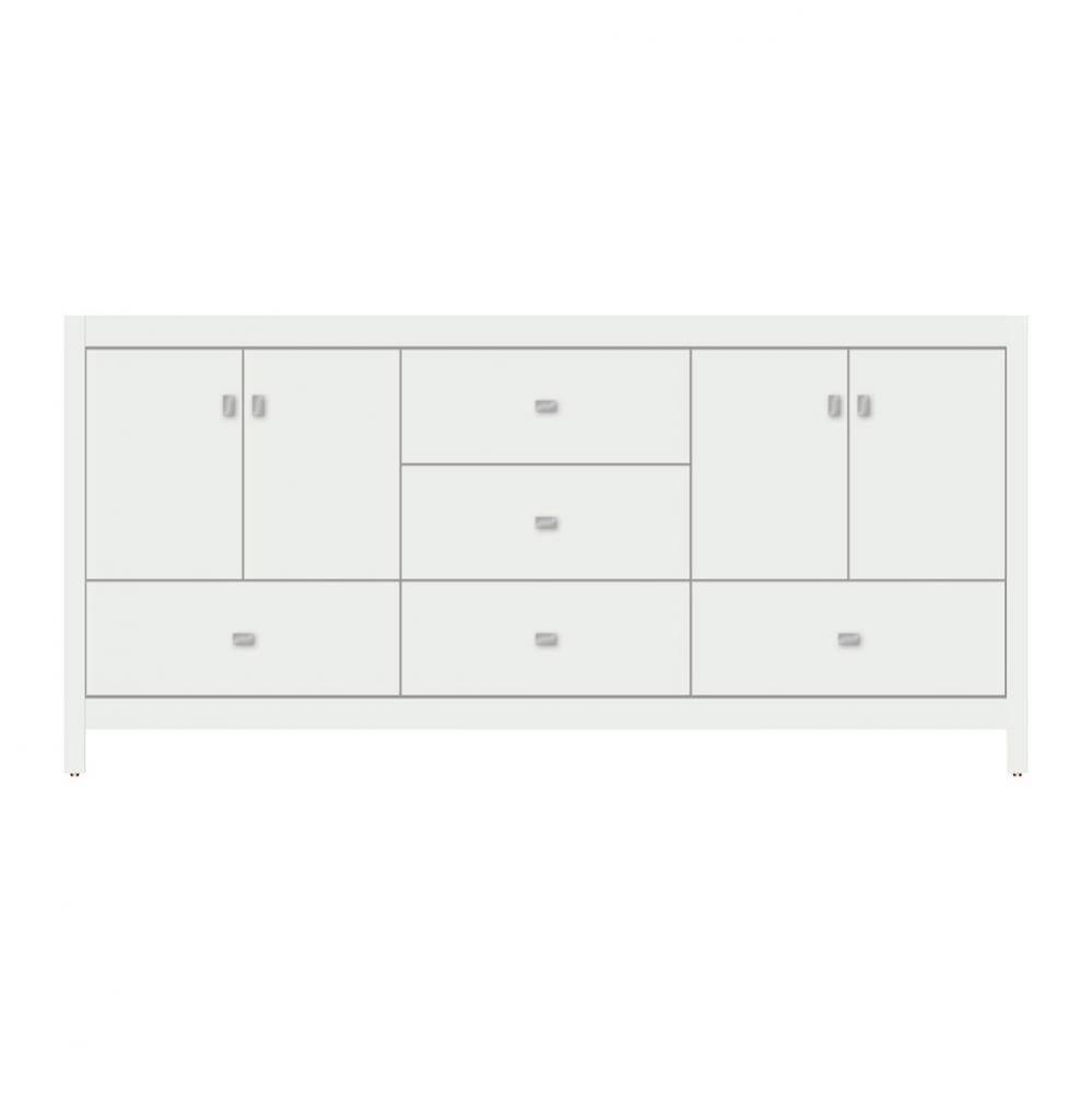 72 X 18.5 X 34.5 Alki Essence Vanity Tiered Miter Powder Grey Db