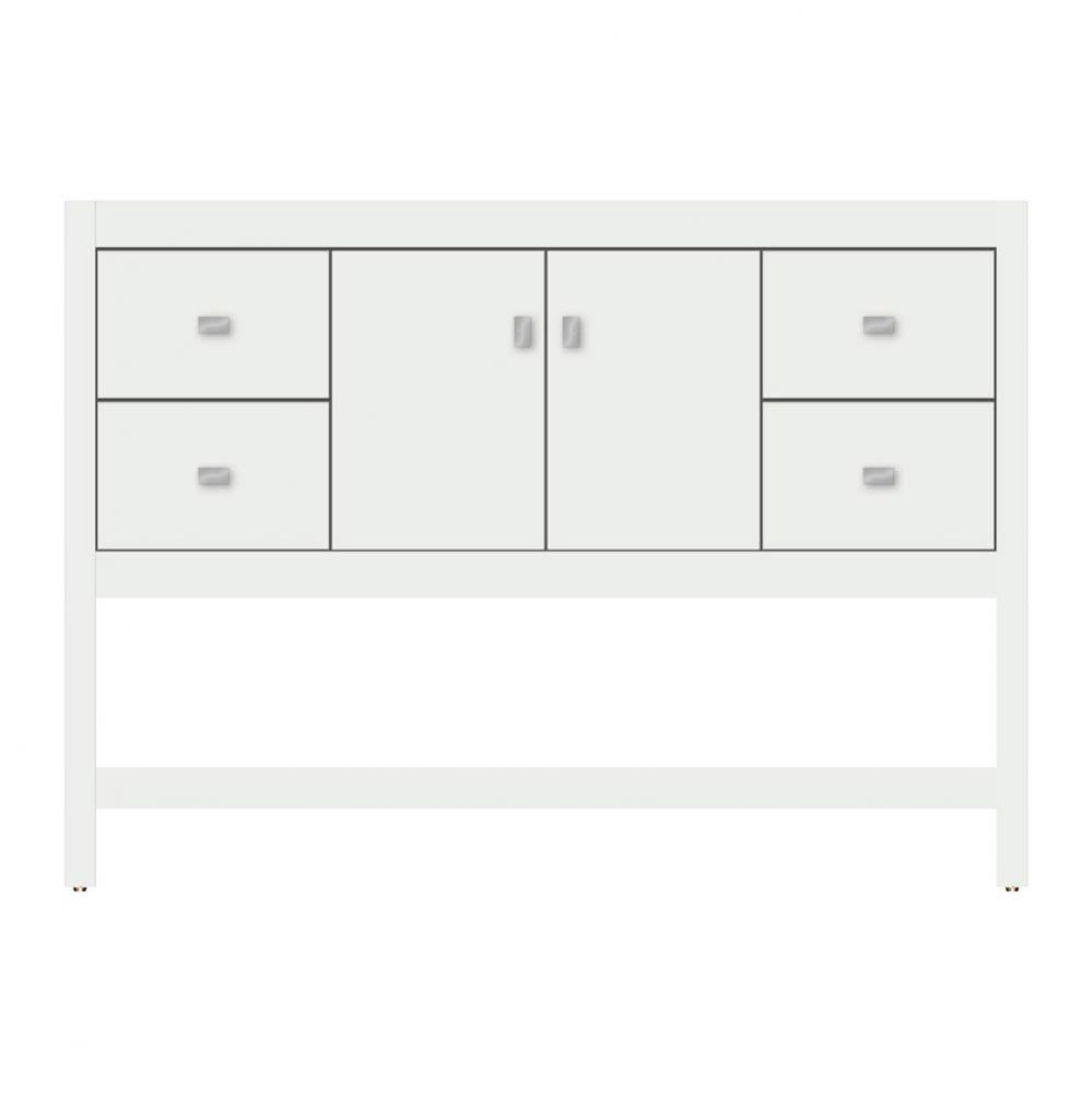 48 X 21 X 34.5 Alki Spa Vanity Tiered Miter Powder Grey Sb