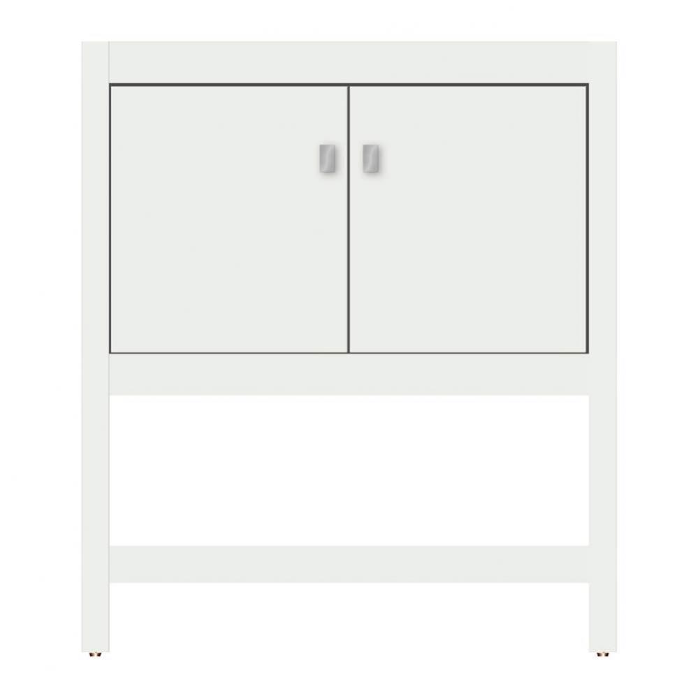 30 X 21 X 34.5 Alki Spa Vanity Tiered Miter Powder Grey Std