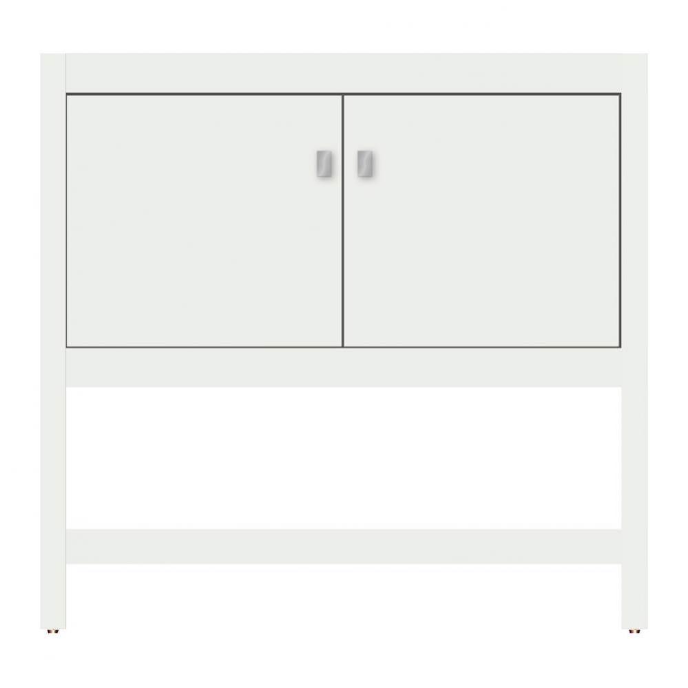 36 X 21 X 34.5 Alki Spa Vanity Tiered Miter Powder Grey Std