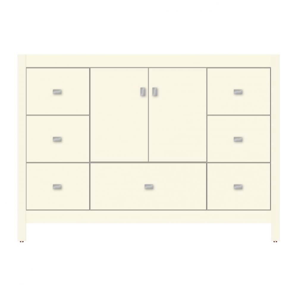 48 X 21 X 34.5 Alki Essence Vanity Tiered Miter Sat Biscuit Sb