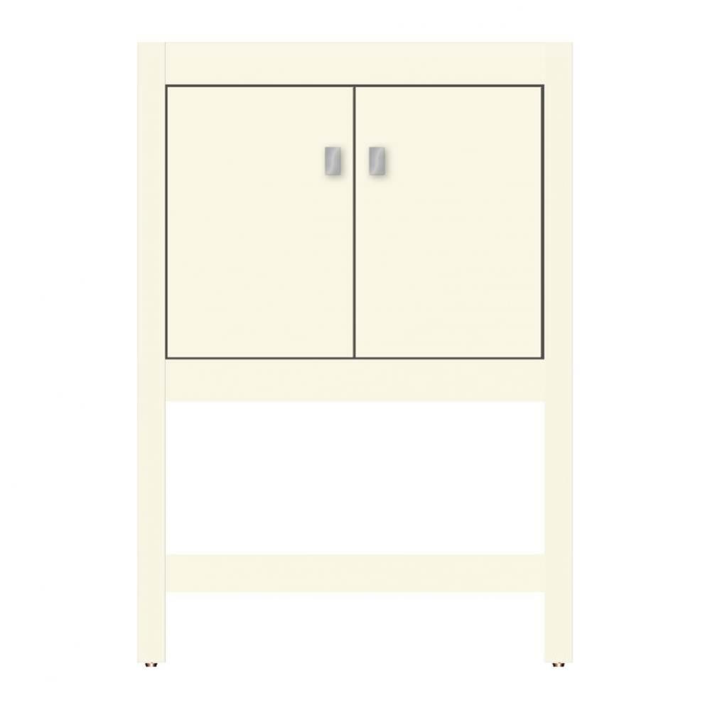 24 X 18.5 X 34.5 Alki Spa Vanity Tiered Miter Sat Biscuit Std