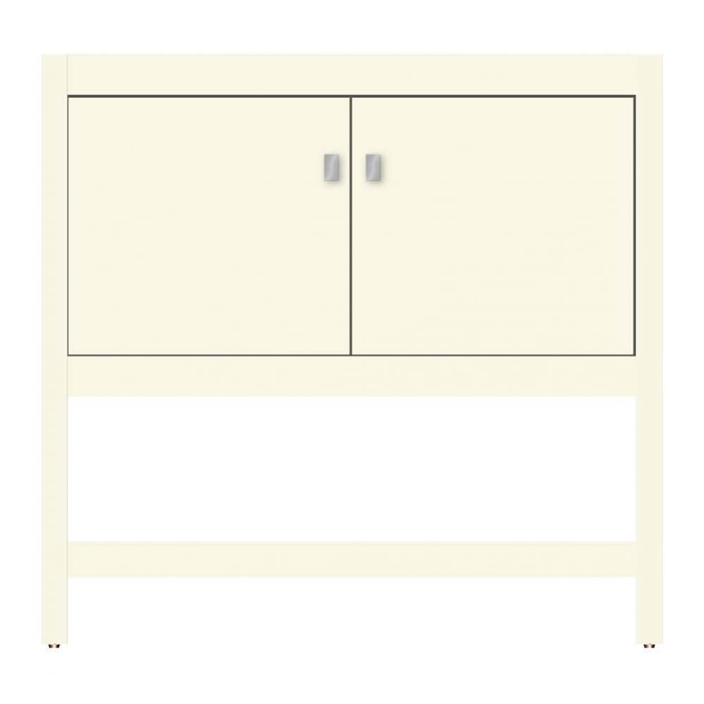 36 X 18.5 X 34.5 Alki Spa Vanity Tiered Miter Sat Biscuit Std