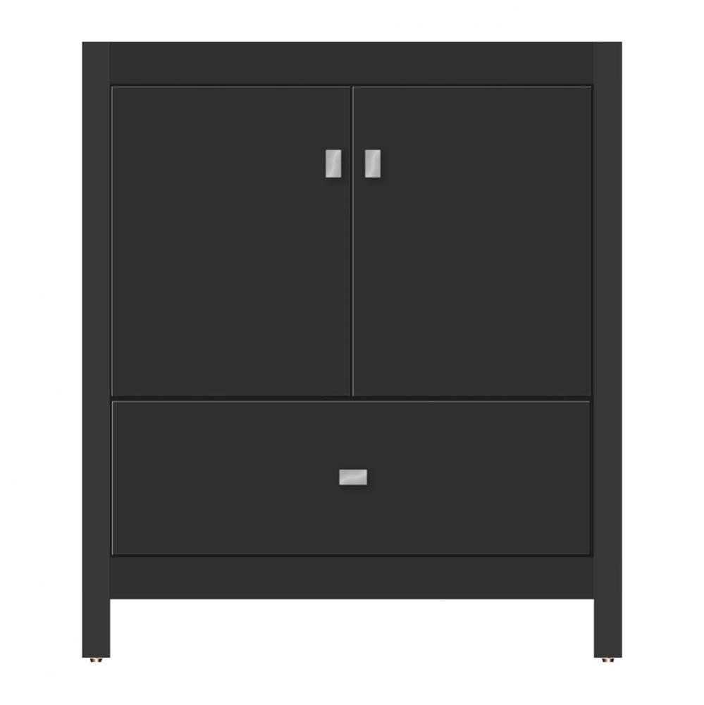 30 X 18.5 X 34.5 Alki Essence Vanity Tiered Miter Sat Black Std