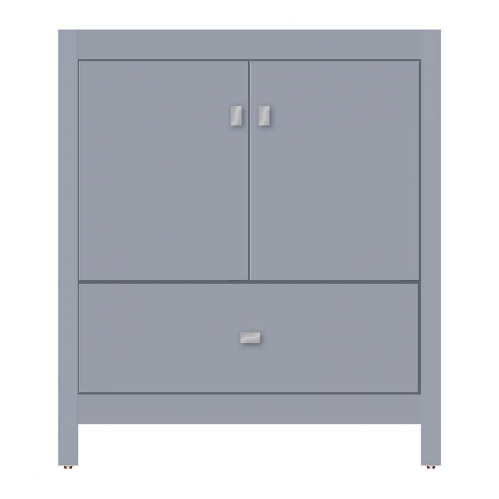 30 X 18.5 X 34.5 Alki Essence Vanity Tiered Miter Sat Silver Std