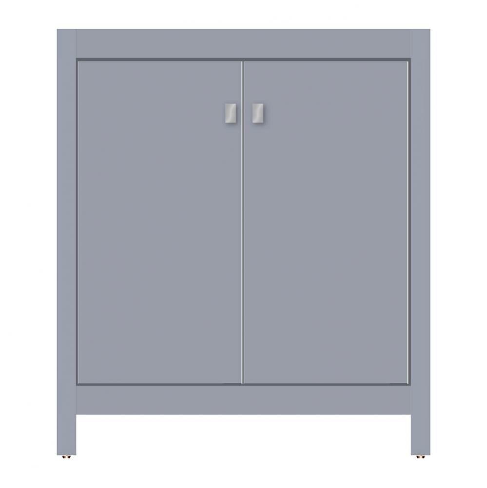 30 X 18.5 X 34.5 Alki View Vanity Tiered Miter Sat Silver Std