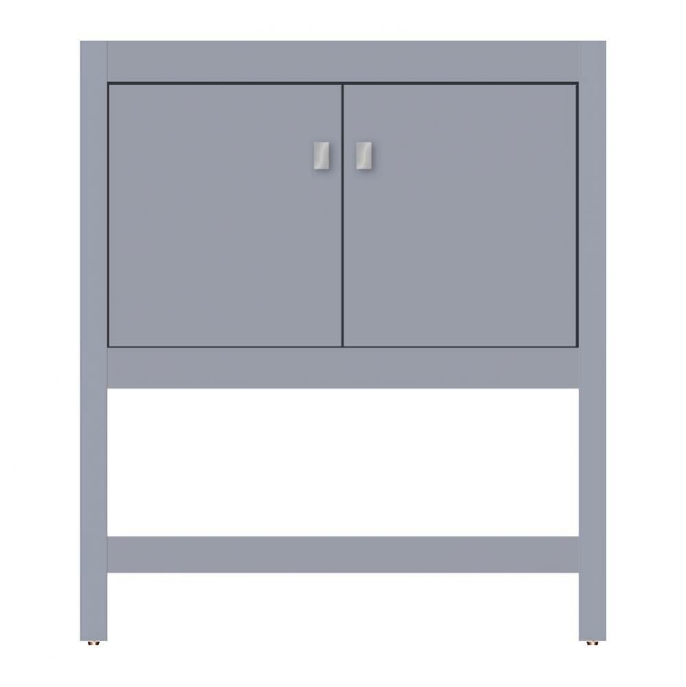 30 X 21 X 34.5 Alki Spa Vanity Tiered Miter Sat Silver Std