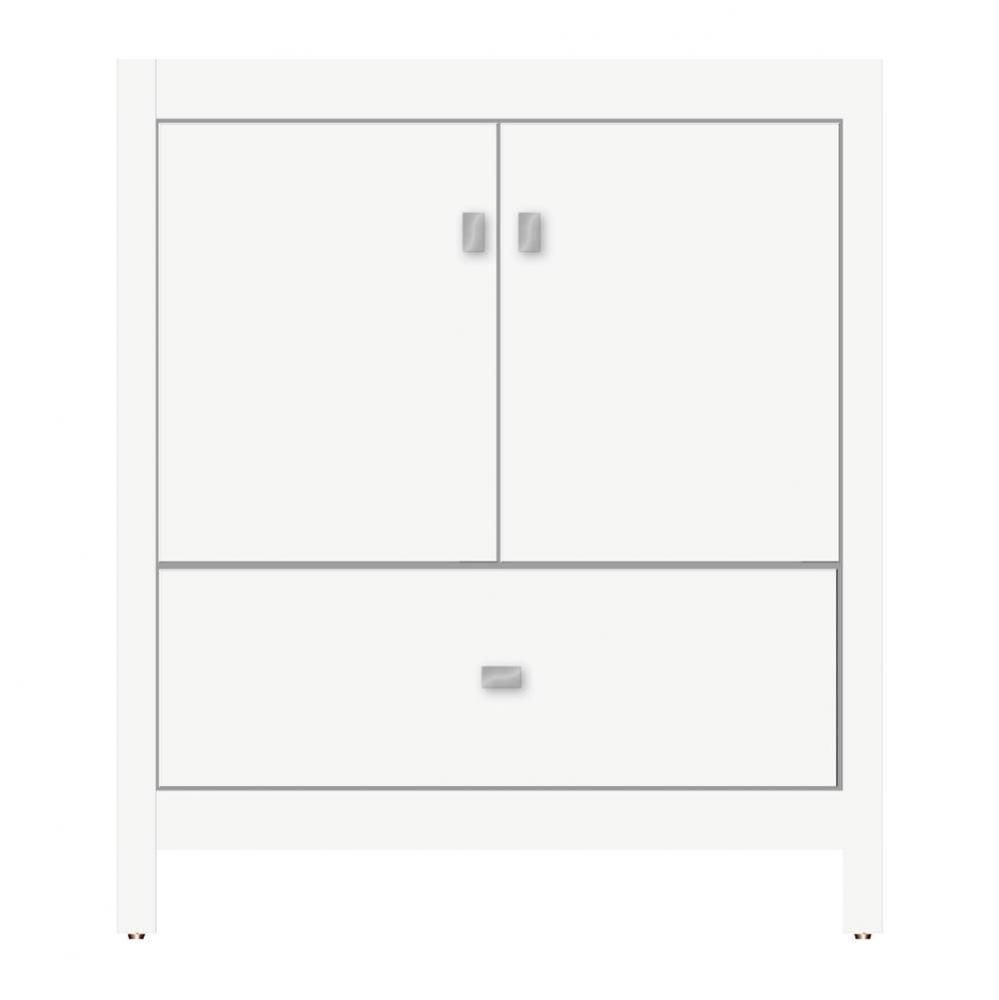 30 X 18.5 X 34.5 Alki Essence Vanity Tiered Miter Sat White Std