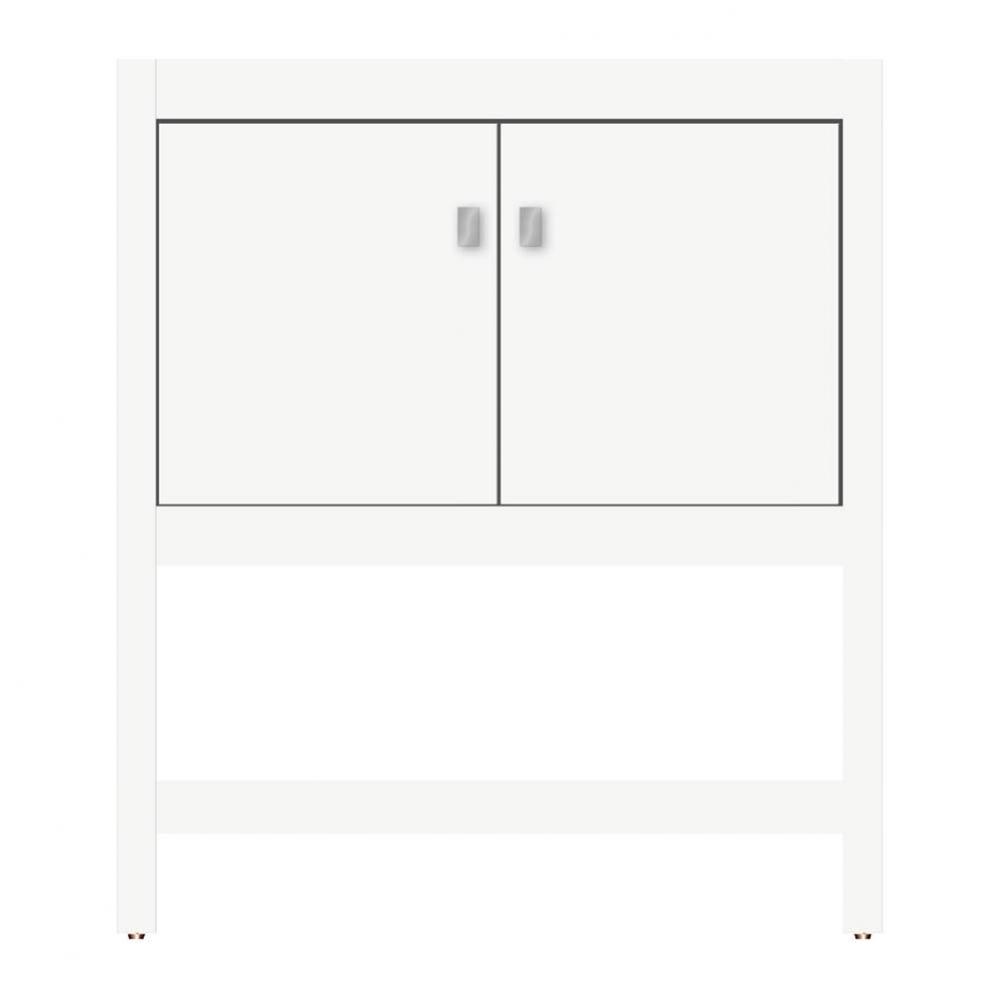 30 X 21 X 34.5 Alki Spa Vanity Tiered Miter Sat White Std