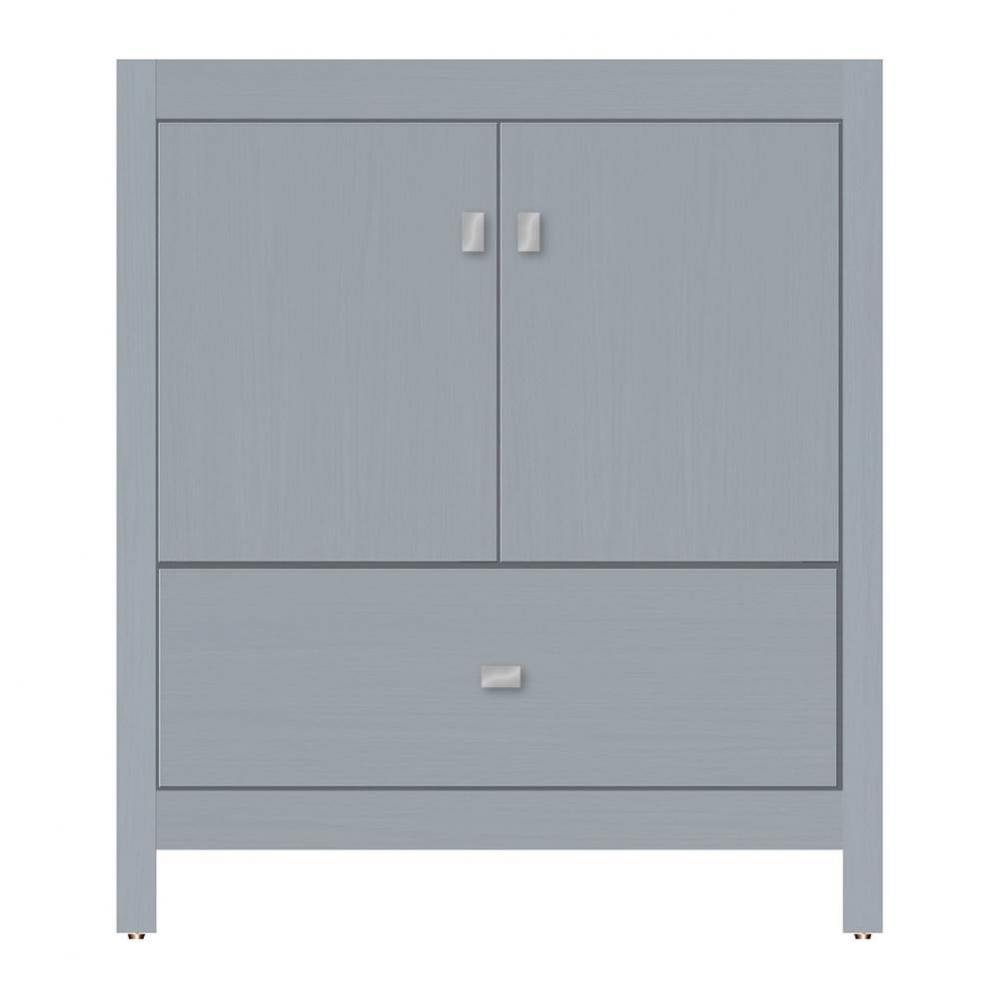30 X 21 X 34.5 Alki Essence Vanity Tiered Miter Silver Oak Std