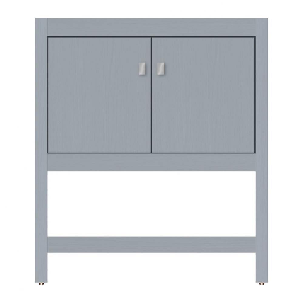 30 X 21 X 34.5 Alki Spa Vanity Tiered Miter Silver Oak Std