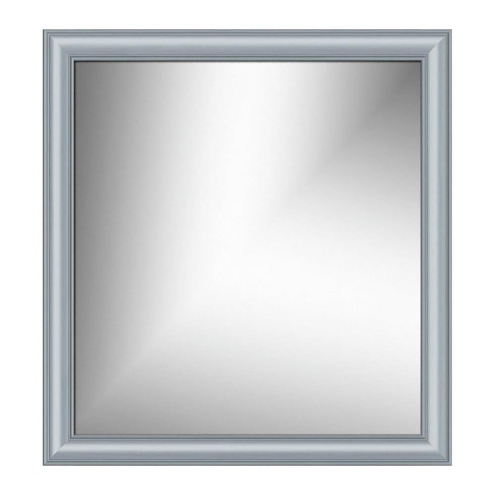 30 X .75 X 32 Framed Mirror Non-Bev Tiered Miter Silver Oak