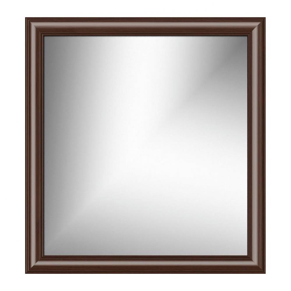 30 X .75 X 32 Framed Mirror Non-Bev Tiered Miter Choc Oak