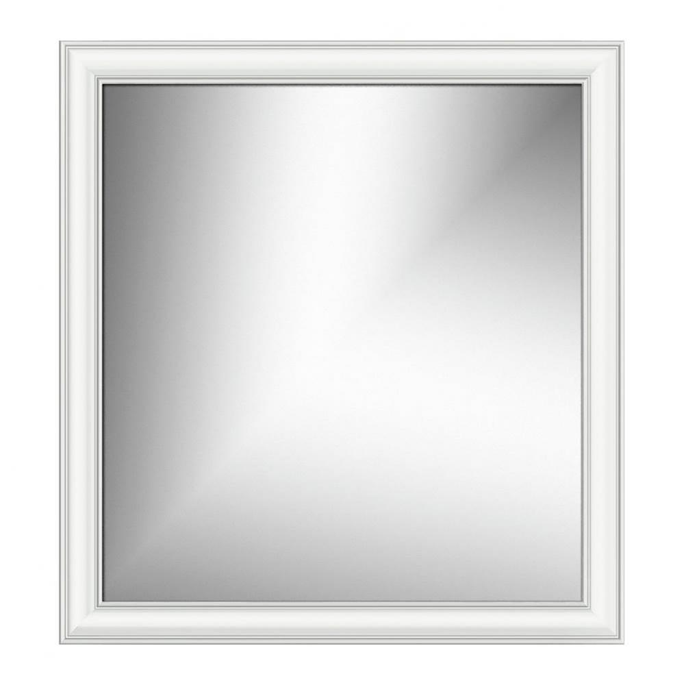 30 X .75 X 32 Framed Mirror Non-Bev Tiered Miter Powder Grey