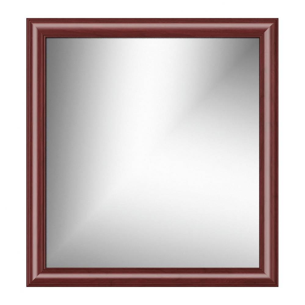 30 X .75 X 32 Framed Mirror Non-Bev Tiered Miter Dk Cherry