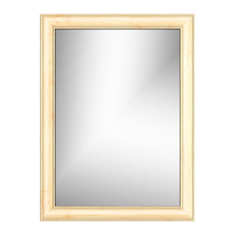 24 X .75 X 32 Framed Mirror Non-Bev Tiered Miter Nat Maple