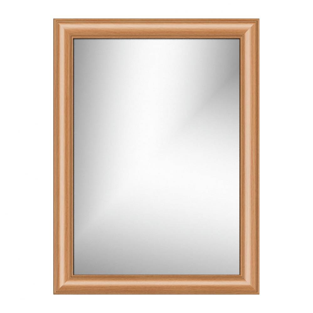 24 X .75 X 32 Framed Mirror Non-Bev Tiered Miter Nat Oak