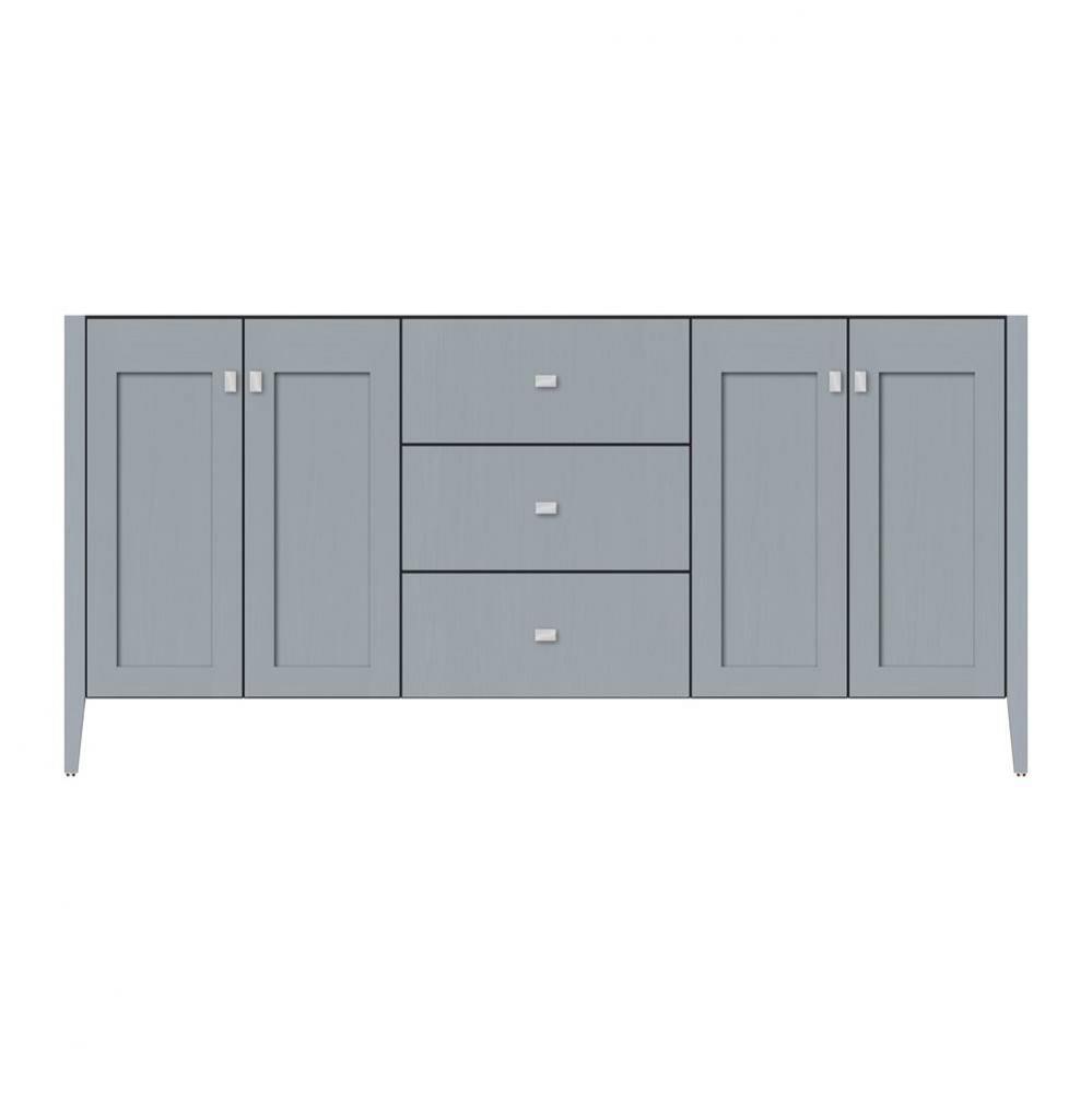 72 X 21.5 X 34.5 Newhalem Vanity Slab Silver Oak Db