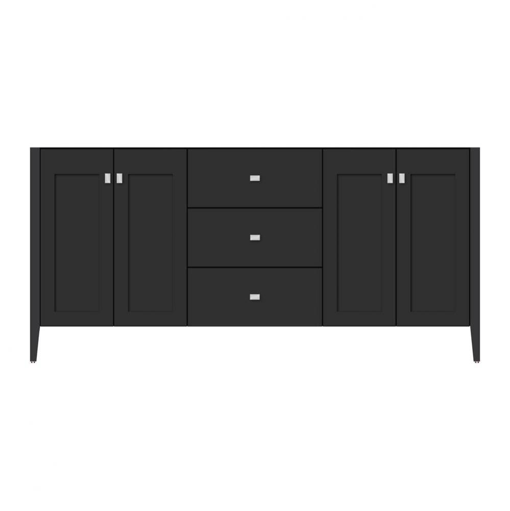72 X 19 X 34.5 Newhalem Vanity Slab Sat Black Db