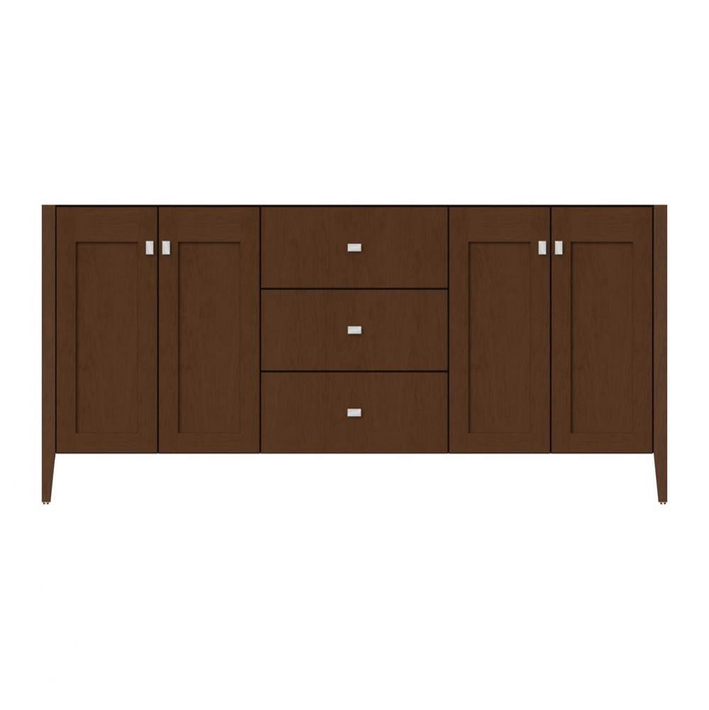 72 X 21.5 X 34.5 Newhalem Vanity Slab Pecan Cherry Db
