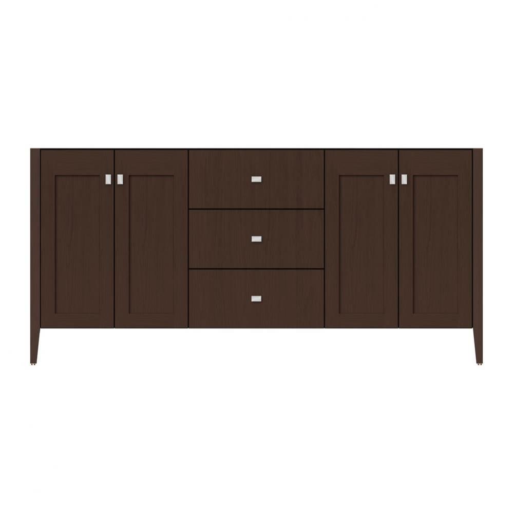 72 X 19 X 34.5 Newhalem Vanity Slab Choc Oak Db