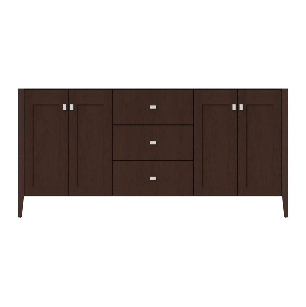 72 X 21.5 X 34.5 Newhalem Vanity Slab Choc Cherry Db