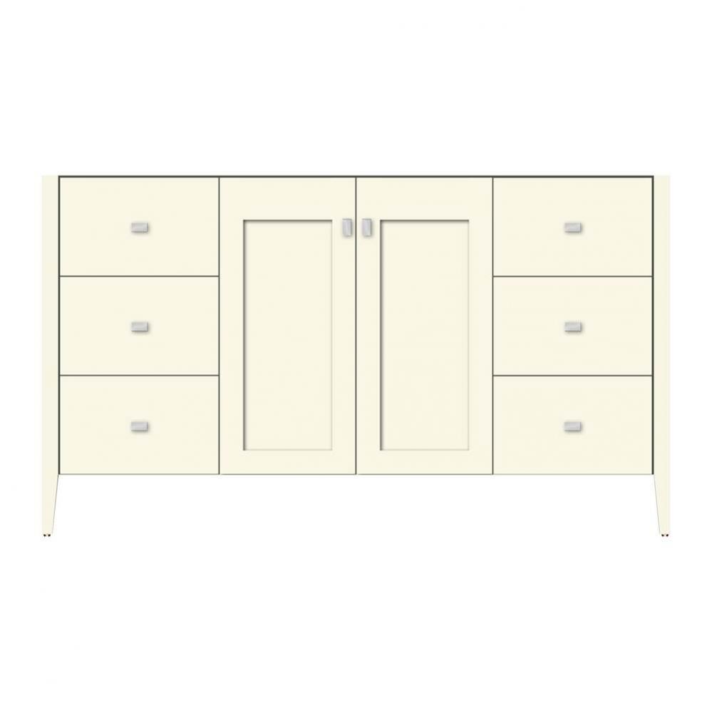 60 X 19 X 34.5 Newhalem Vanity Slab Sat Biscuit Sb