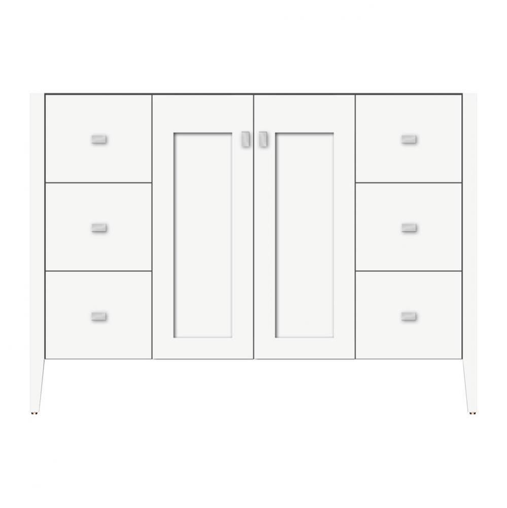 48 X 21.5 X 34.5 Newhalem Vanity Slab Sat White Sb