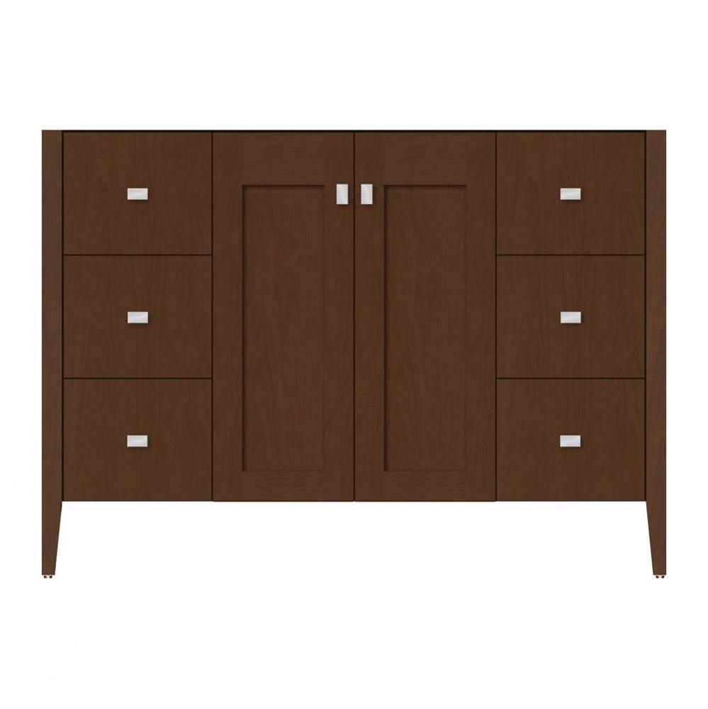 48 X 21.5 X 34.5 Newhalem Vanity Slab Pecan Cherry Sb